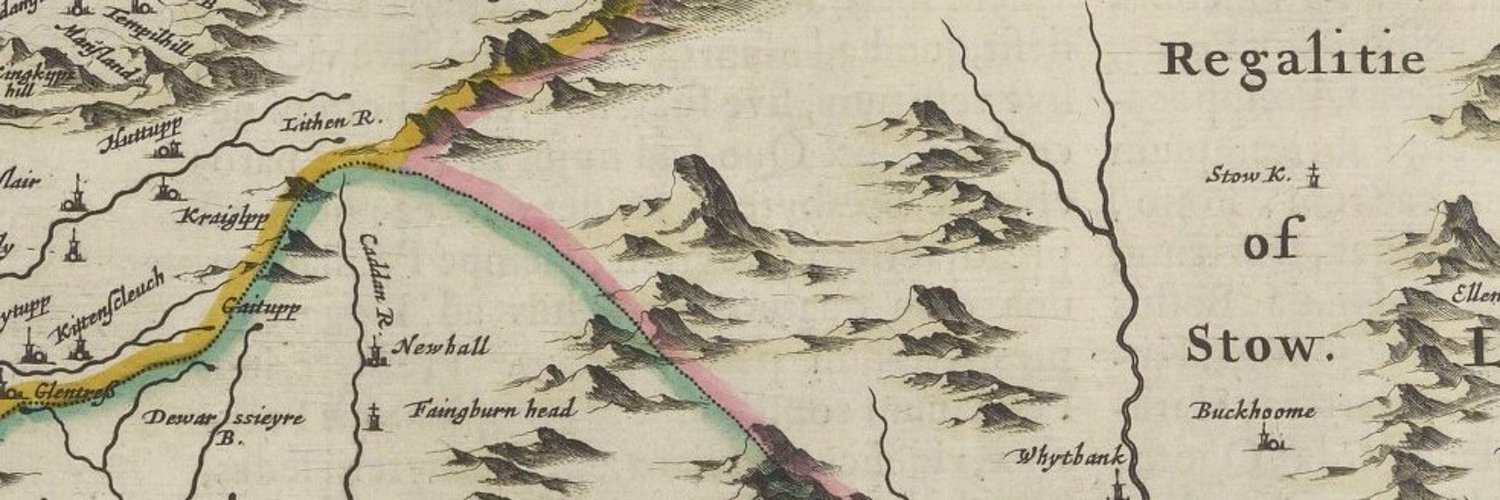 Header image with historic map of Stow with text 'Audiobooks from The Wedale Bookshop'